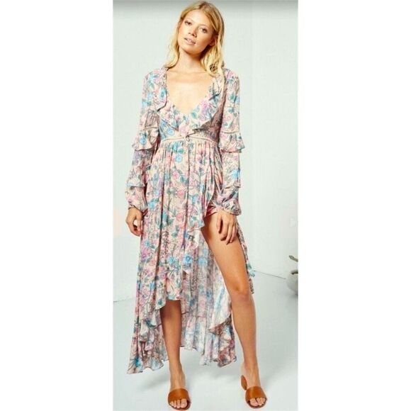 Spell Sayulita Dress Musk-Size MEDIUM - Picture 2 of 16